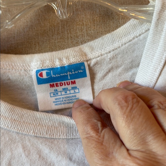 Champion White Men's T-Shirt medium - Picture 4 of 6